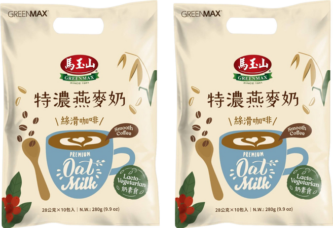 馬玉山 特濃燕麥奶絲滑咖啡 10包, 28g, 2袋