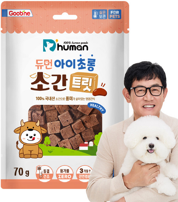 듀먼 아이초롱 소간트릿 동결건조간식, 소간, 70g, 1개