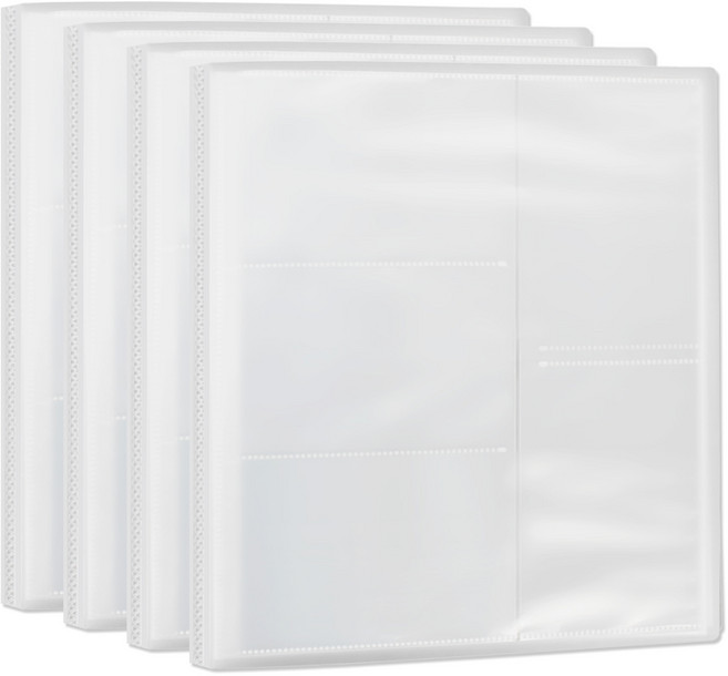 리코즈 120포켓 무지앨범 4 x 6 4p, 반투명, 12매