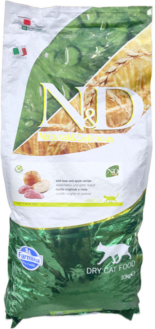 Farmina 法米納 全齡貓 天然頂級無穀系列 貓飼料, 野豬蘋果, 10000g, 1包