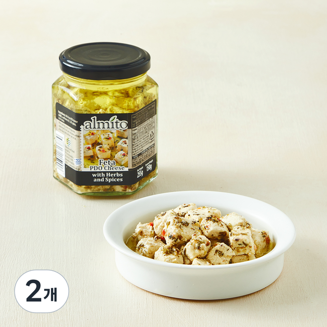 알미토 페타치즈 허브 앤 스파이스, 255g, 2개