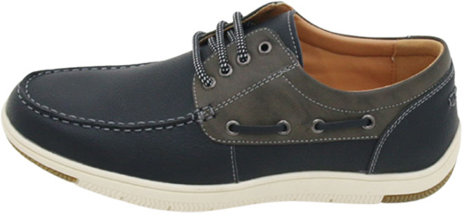 韓國 BLUEMAX 男士綁帶縫線帆船鞋