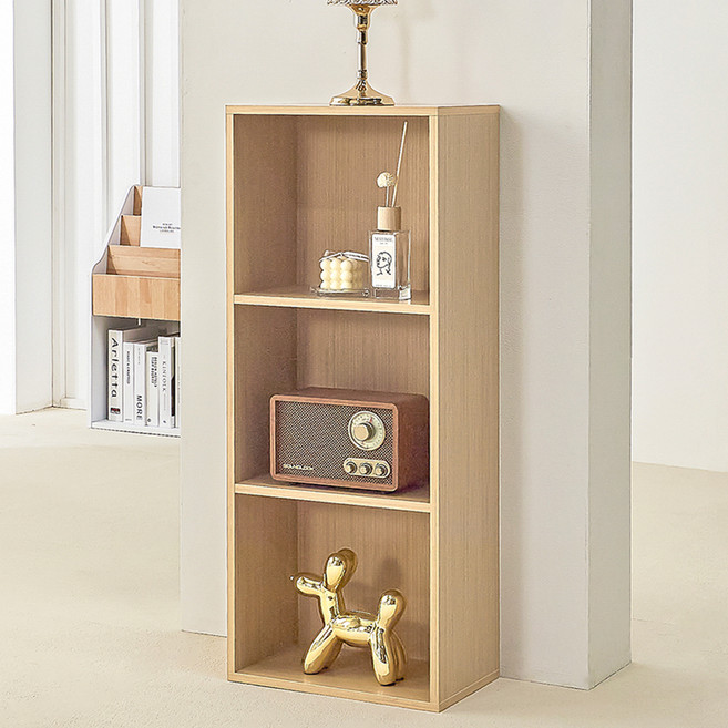 양지가구 공간박스 책장, 원색, 3단