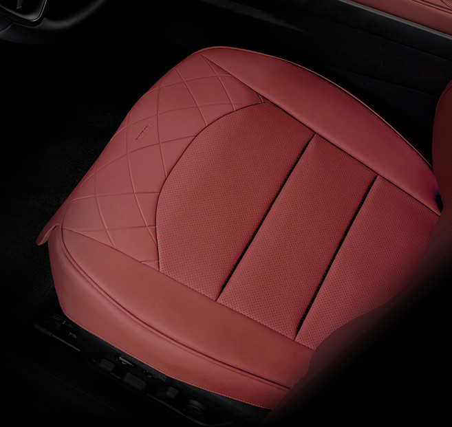 아임반 비슬림 1.2cm 얇은 차량용 방석 사이드클립, 레드, 1개