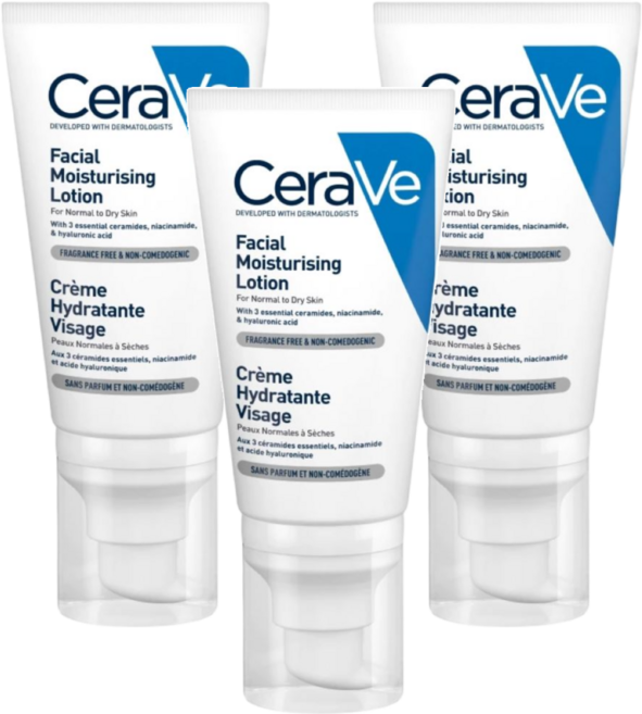 CeraVe 適樂膚 全效超級修護乳, 3條, 52ml