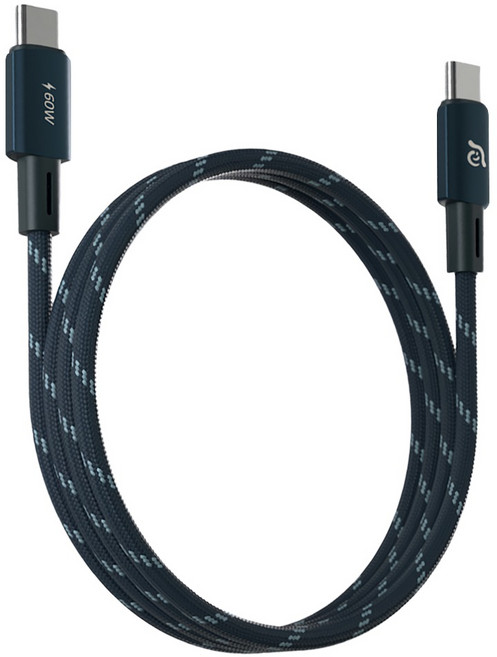 ADAM elements 亞果元素 磁吸充電線 USB-C-USB-C 60W CASA MS100, 100cm, 藍色, 1條