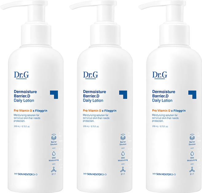닥터지 더모이스처 배리어 D 로션, 200ml, 3개