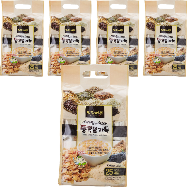 초야식품 시리얼과 천마 통곡물 가득 선식가루, 750g, 5개