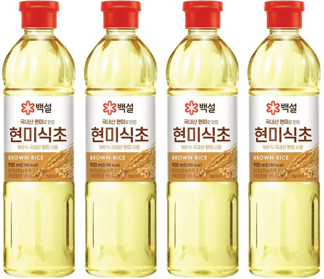 국내산 현미식초, 900ml, 4개