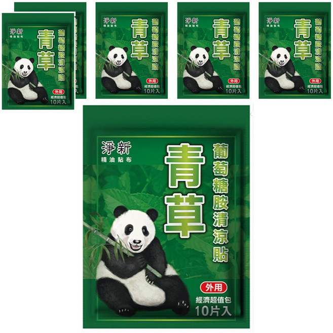 淨新科技 青草葡萄糖胺清涼貼, 10片, 6包