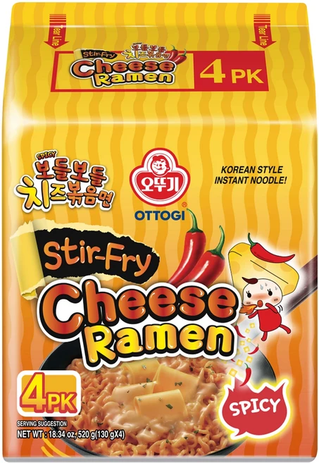 OTOKI 不倒翁 辣起司炒麵 130g, 4包