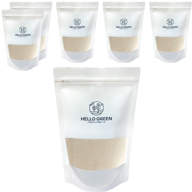 헬로우그린 국산 마늘 분말 팩, 300g, 6개