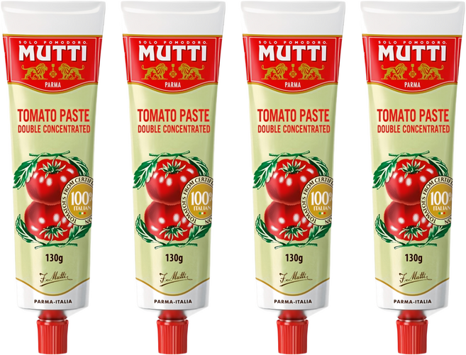 MUTTI 慕堤 濃縮番茄醬, 130g, 4條