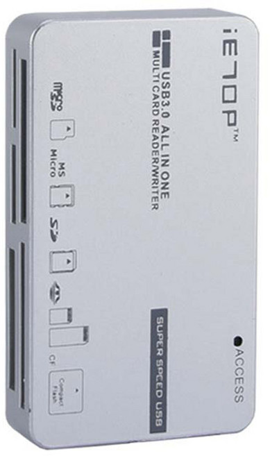 이탑 USB3.0 117종 지원 멀티카드리더기, C3-08, 실버, 1개