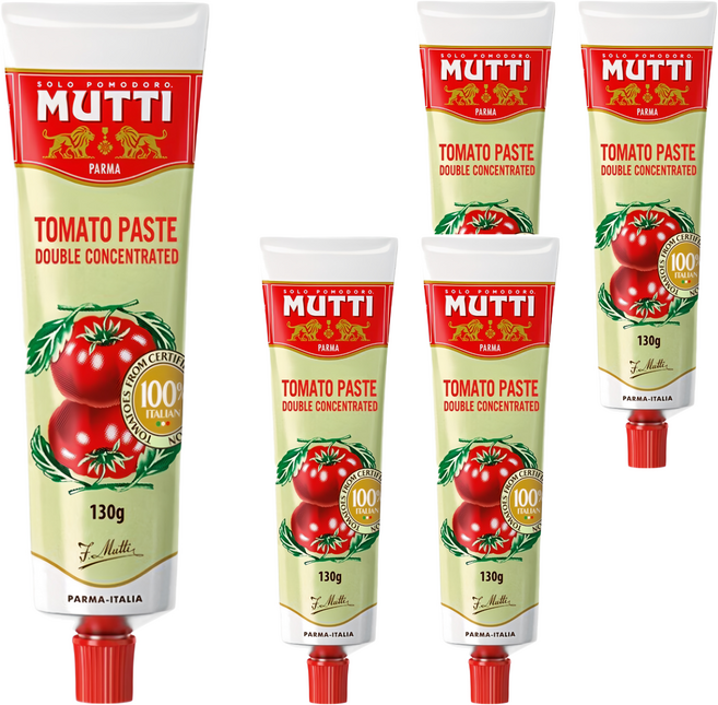 MUTTI 慕堤 濃縮番茄醬, 130g, 5條