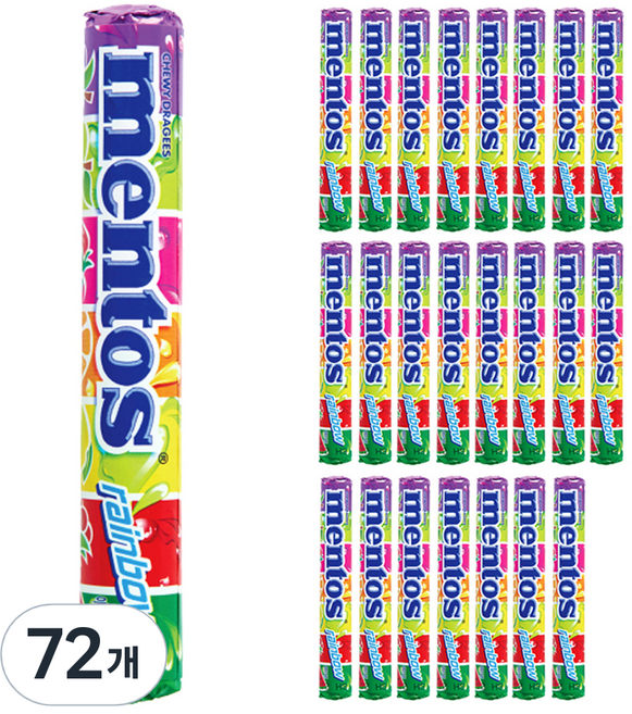 멘토스 레인보우, 37.5g, 72개