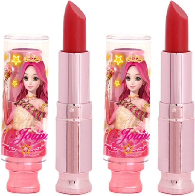 시크릿쥬쥬 별의여신 어린이 립스틱 3.3g, 쥬쥬레드, 2개