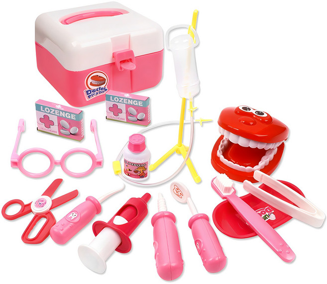 치카치카 치과 병원놀이, 분홍, 1개