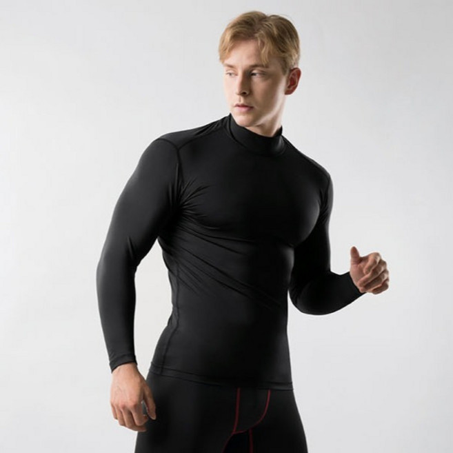아르메데스 남성용 반목터틀 긴팔 무지테크핏 언더레이어 AR-53