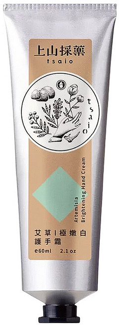 tsaio 上山採藥 艾草極嫩白護手霜, 60ml, 1條
