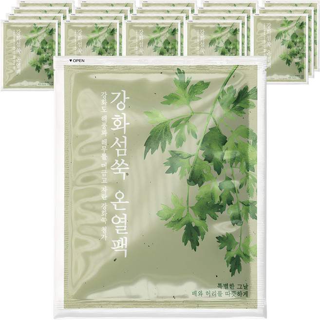 부착형 강화섬쑥 온열팩 60g, 20개