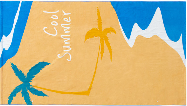 코멧 똑딱이 비치타월 특대형, 오션, 1개