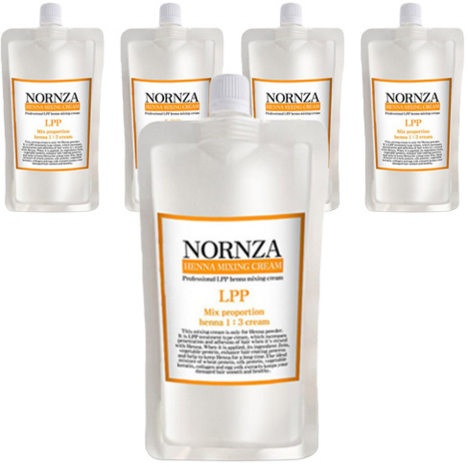 노른자 LPP 헤나믹싱크림 헤어 300ml, 5개