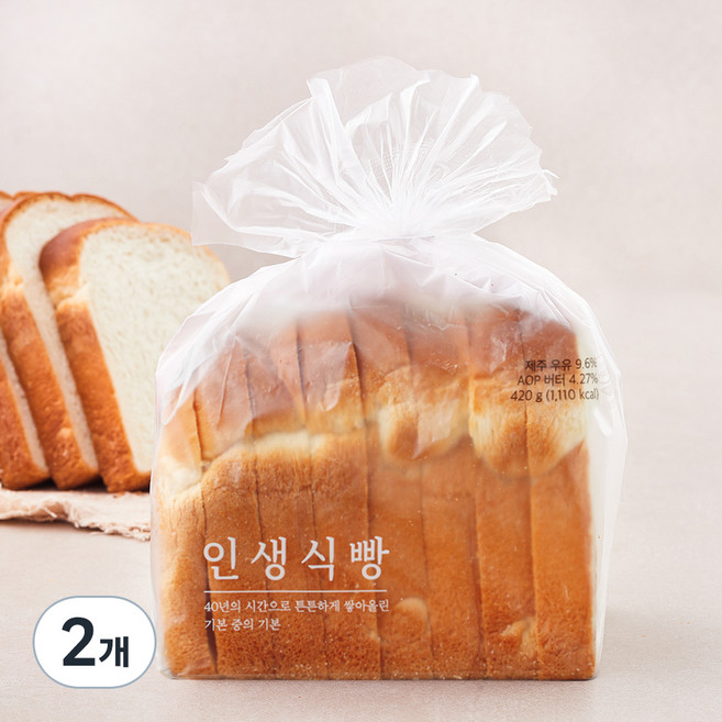 신라명과 인생식빵, 420g, 1개입, 2개