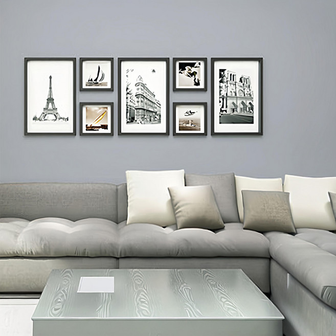 WA. WALL ART 防水自黏壁紙 簡約素色磨砂表面, 淺灰色