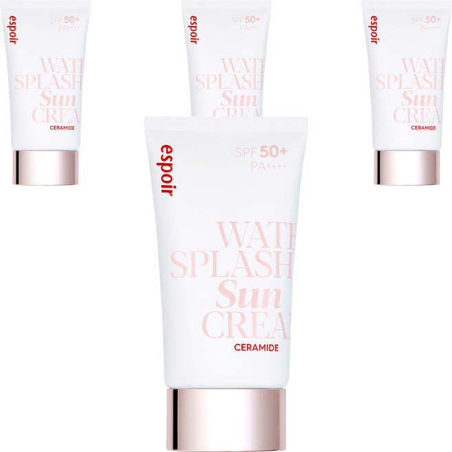 에스쁘아 워터 스플래쉬 세라마이드 선크림 SPF50+ PA++++, 60ml, 4개