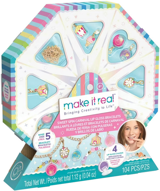 make it real 美麗夢工坊 轉轉摩天輪唇彩手鍊組, 多色, 1盒
