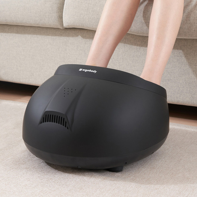 에르고바디 컴프디풋 공기압 지압 온열 발마사지기 블랙, EB23-CF01, 혼합색상