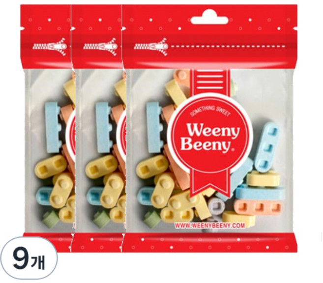 Weeny Beeny 積木造型糖, 50g, 9包