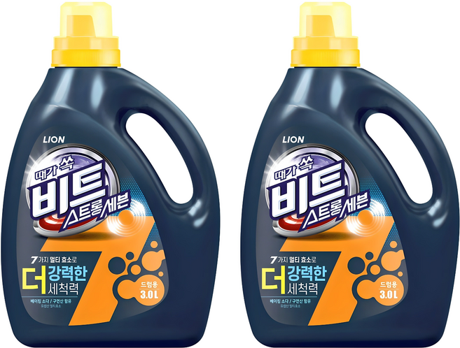 비트 스트롱 세븐 드럼용 액상세제 본품, 3L, 2개