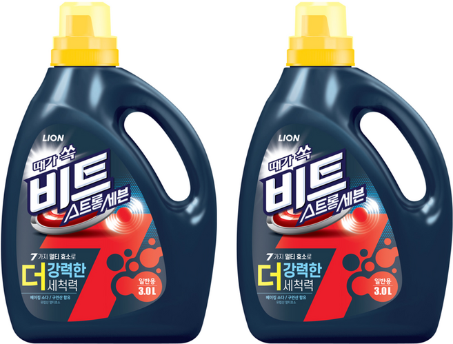 비트 스트롱 세븐 일반용 액상세제 본품, 3L, 2개