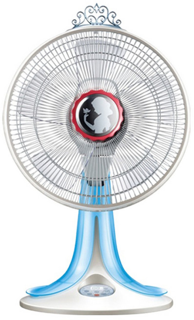 AIRMATE 艾美特 DC節能桌扇 12吋, 白色/藍色, FD3035M