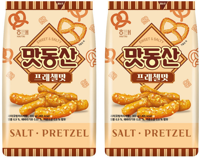 맛동산 프레첼맛, 2개, 300g