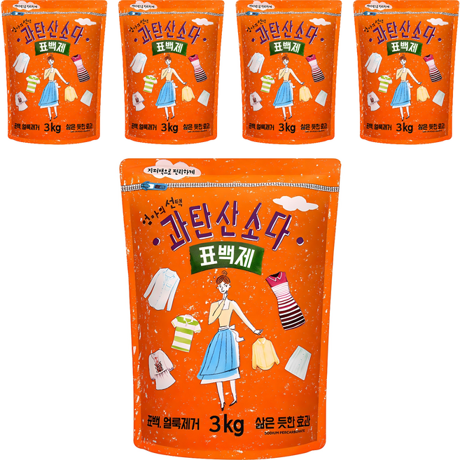 엄마의선택 과탄산소다 표백제, 3kg, 5개