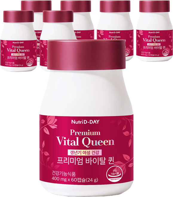 뉴트리디데이 프리미엄 바이탈 퀸 갱년기 영양제 24g, 60정, 7개