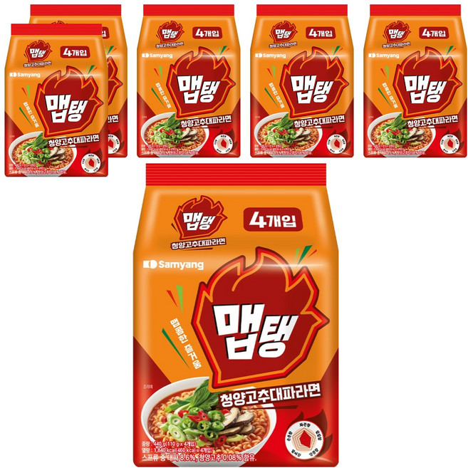 맵탱 청양고추대파라면 110g, 24개
