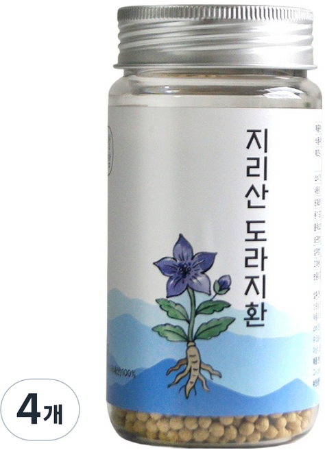 산청양잠 지리산 도라지환, 4개, 150g