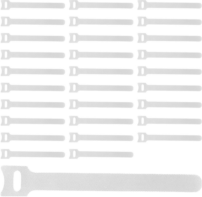 엔더 벨크로 케이블 타이, 300개, 화이트