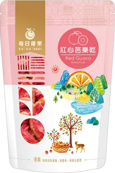 每日優果 紅心芭樂乾, 185g, 1包