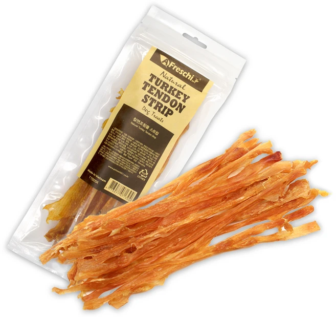 프레스키 강아지 스트립 간식, 칠면조 힘줄, 75g, 1개 - 쿠팡