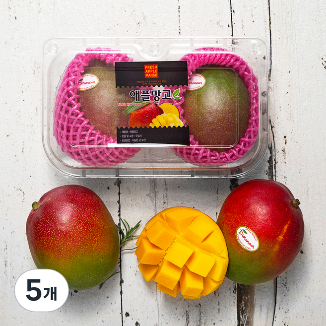 더달 페루 애플망고, 760g(2입), 5개