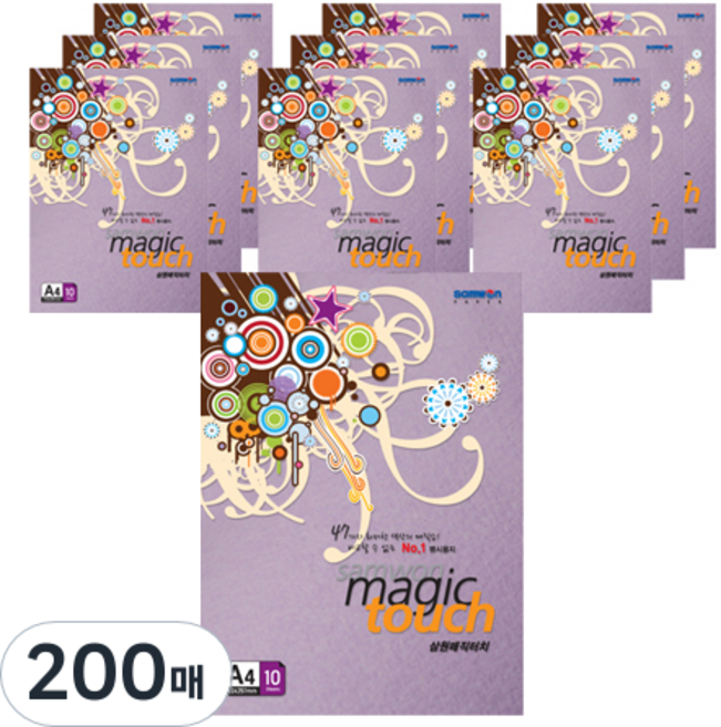 samwon PAPER Magic Touch 影印紙 M15 淡紫色 180g, 200張, A4