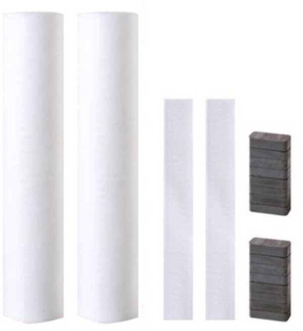 GUNU 주방 후드 커버 + 벨크로 + 자석 8p 세트, 2세트