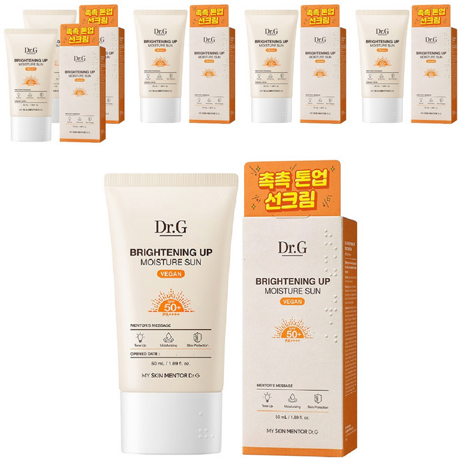닥터지 브라이트닝 업 모이스처 선크림 SPF50+ PA++++, 50ml, 6개