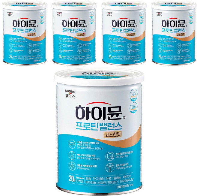 하이뮨 일동후디스 프로틴 밸런스 고소한맛, 304g, 5개