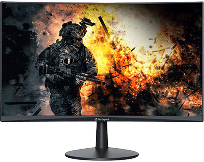 Aopen 建碁 曲面電腦螢幕 24型 FHD HDMI DP VA, 60cm, 24HC5QR S3, 1個